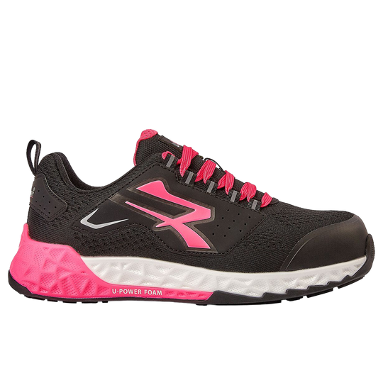 Pantofi de lucru U-POWER BRIENNE ESD S1PS HI HRO FO SR BLACK/PINK