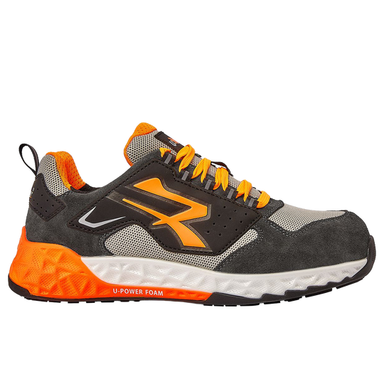 Pantofi de lucru U-POWER JAIME ESD S1PS HI HRO FO SR DARK GREY/ORANGE