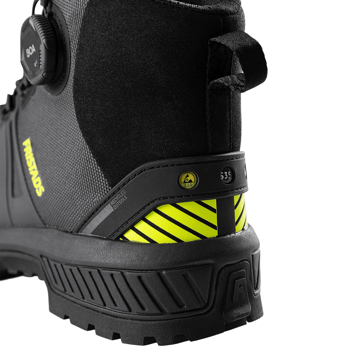 Încălțăminte de protecție FRISTADS ComfortStep S3S ESD GREY/YELLOW