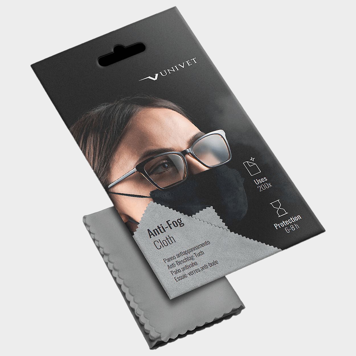 Antifog microfiber cloth UNIVET - 1