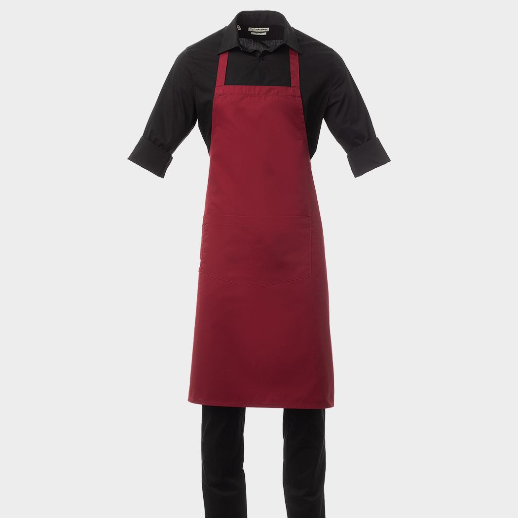 Șorț cu pieptar PAYPER BOUTIQUE BORDEAUX - 1