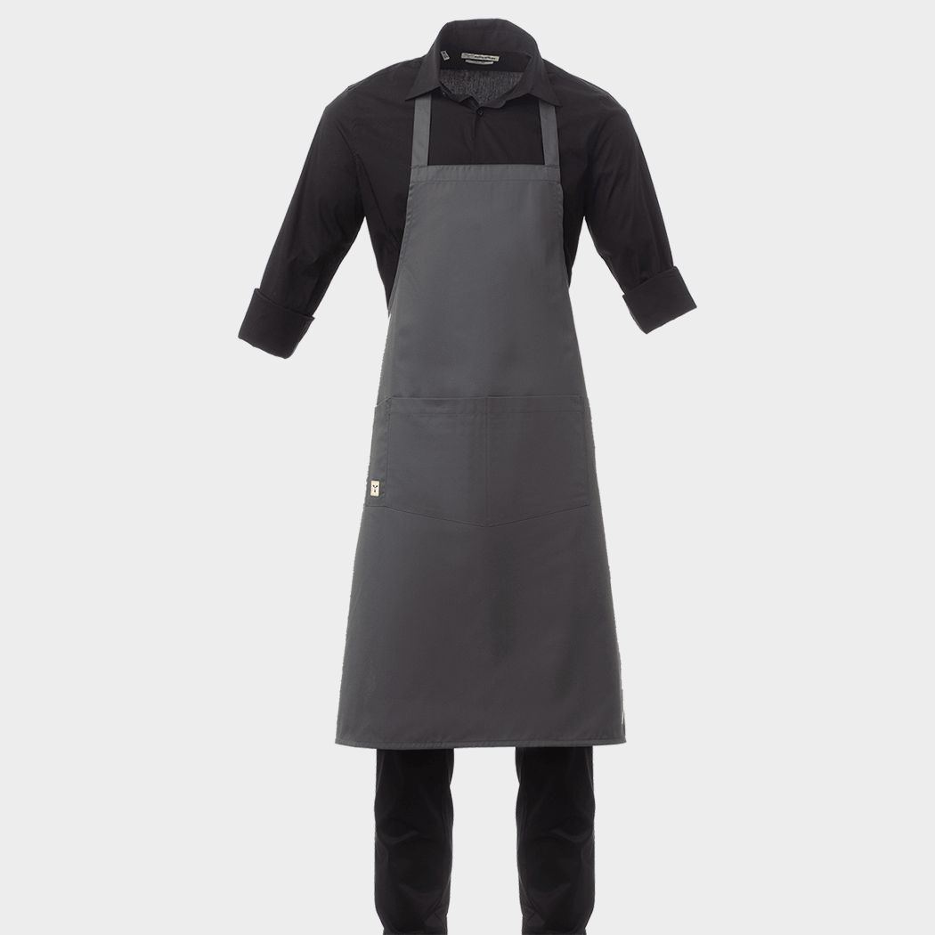 Șorț cu pieptar PAYPER BOUTIQUE GREY - 1