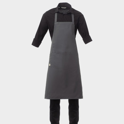 Șorț cu pieptar PAYPER BOUTIQUE GREY - 1