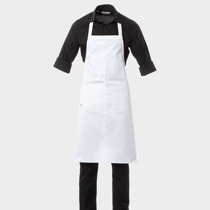 Șorț cu pieptar PAYPER BOUTIQUE WHITE - 1