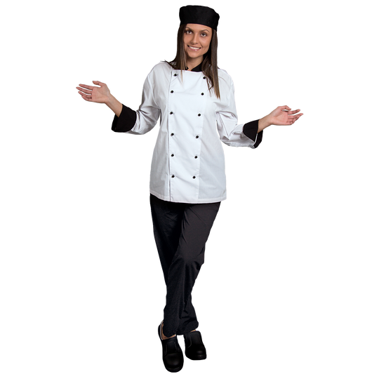 Chef's tunic NAPOLI WHITE/BLACK - 2