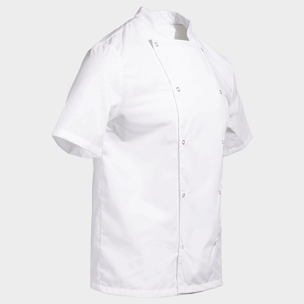 Туника за готвачи с къс ръкав NAPOLI 2.0 WHITE - 4