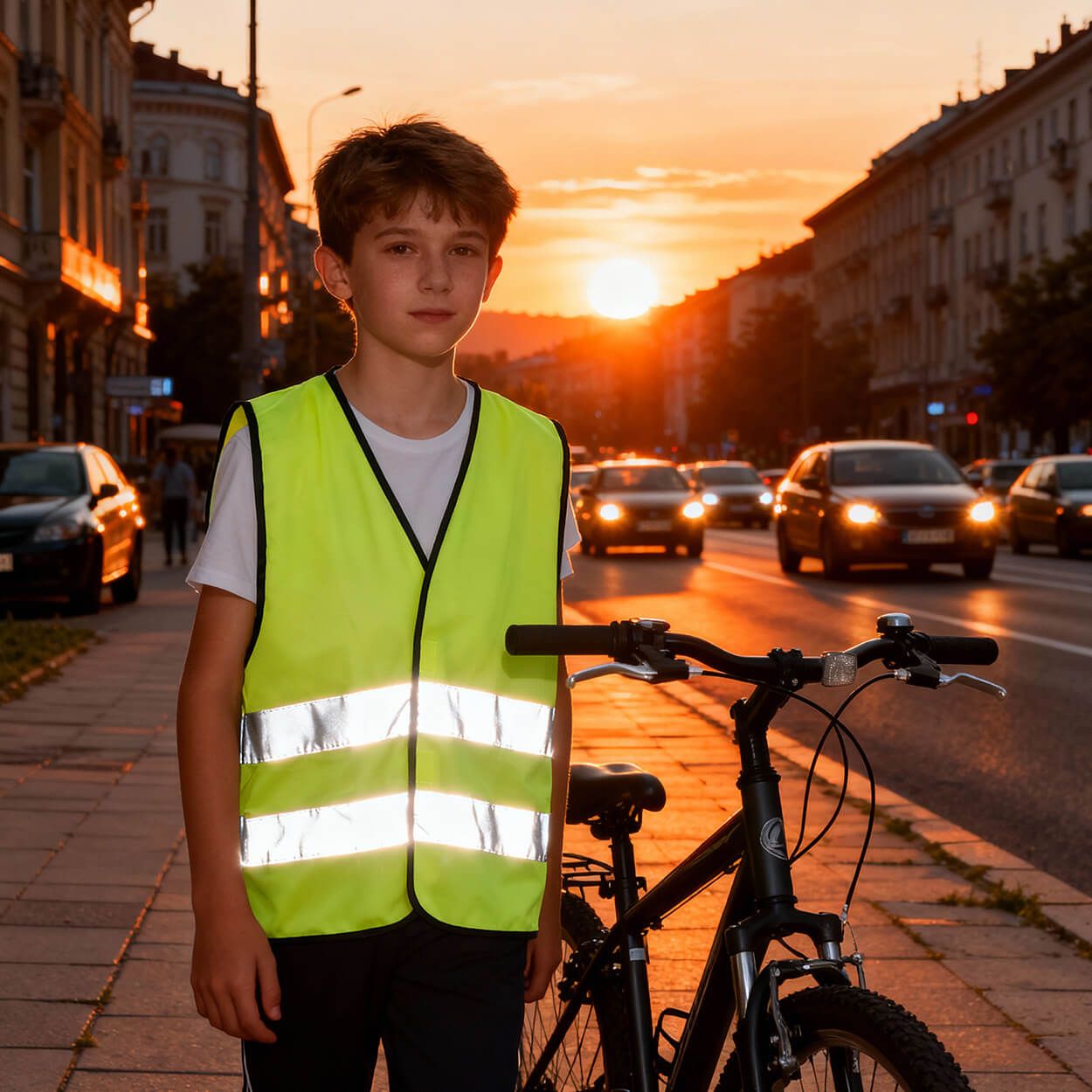 Vestă reflectorizantă pentru copii LYNX KIDS YELLOW - 2