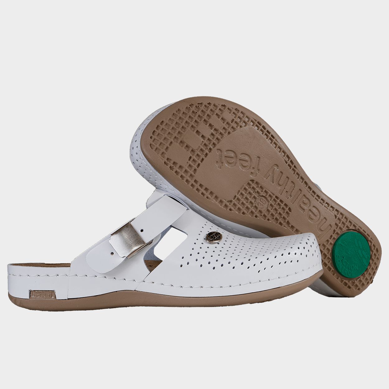Saboți de dame LEON LADY WHITE - 6