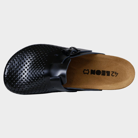 Saboți pentru bărbați LEON MAN BLACK - 2