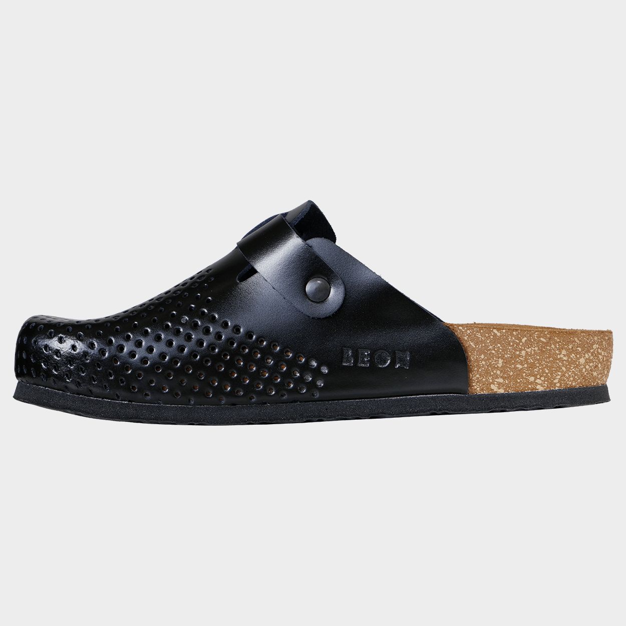 Saboți pentru bărbați LEON MAN BLACK - 4