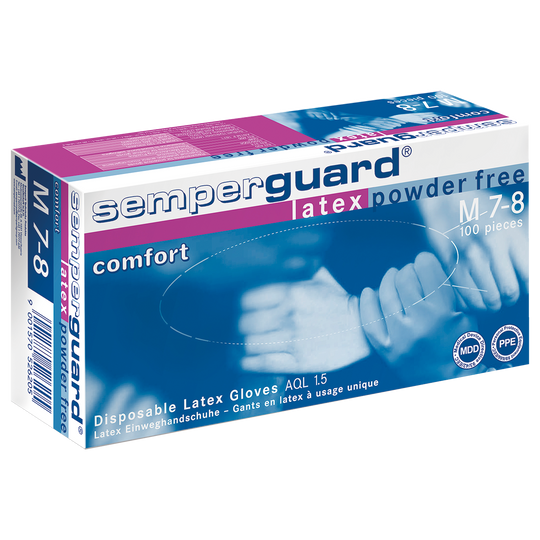 Disposable latex gloves - XL - 90 pcs SEMPERGUARD LATEX IC - 1