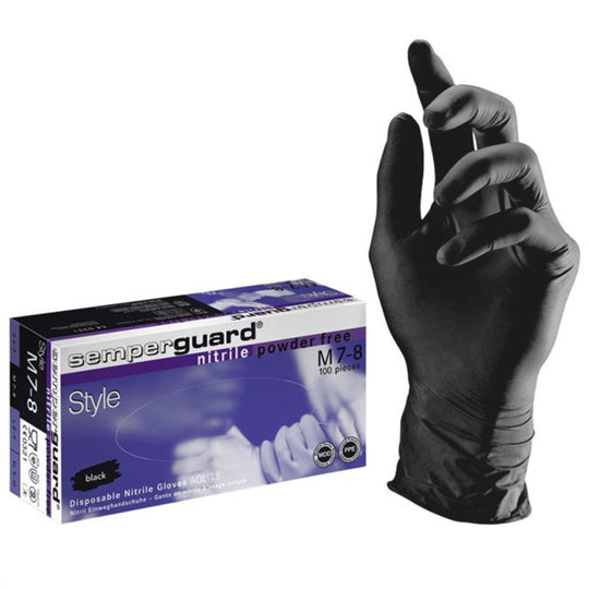Disposable nitrile gloves SEMPERGUARD NITRIL STYLE BLACK