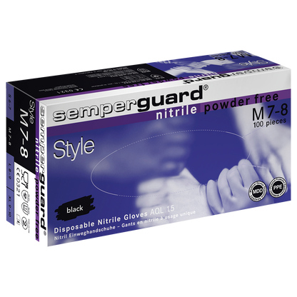 Disposable vinyl gloves RAIL BLUE - 1
