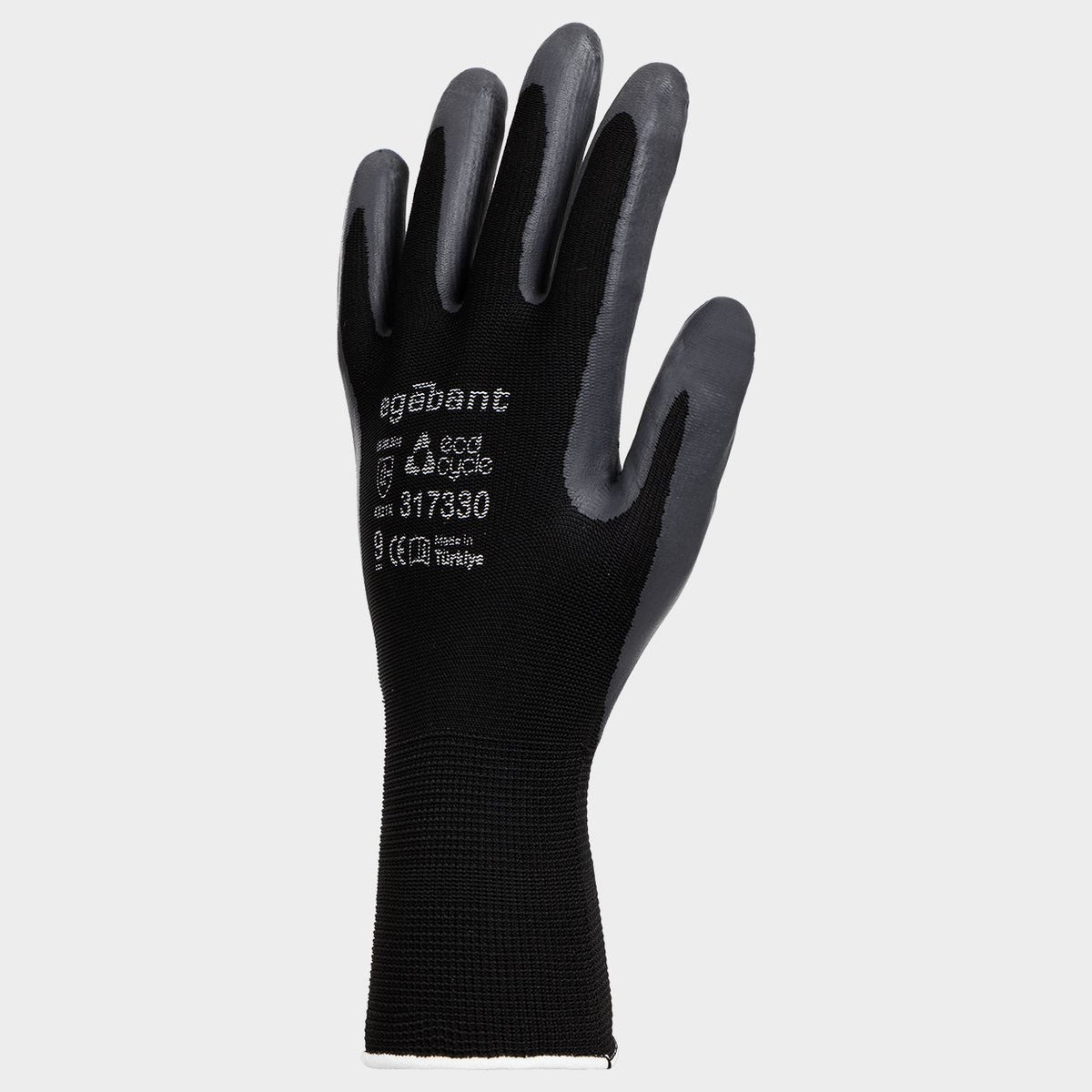Mănuși din nitril ecologic tricotat EGEBANT SANFOAM BLACK - 2