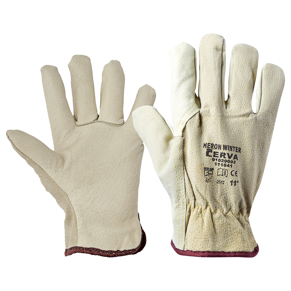 Full leather winter gloves HERON WINTER