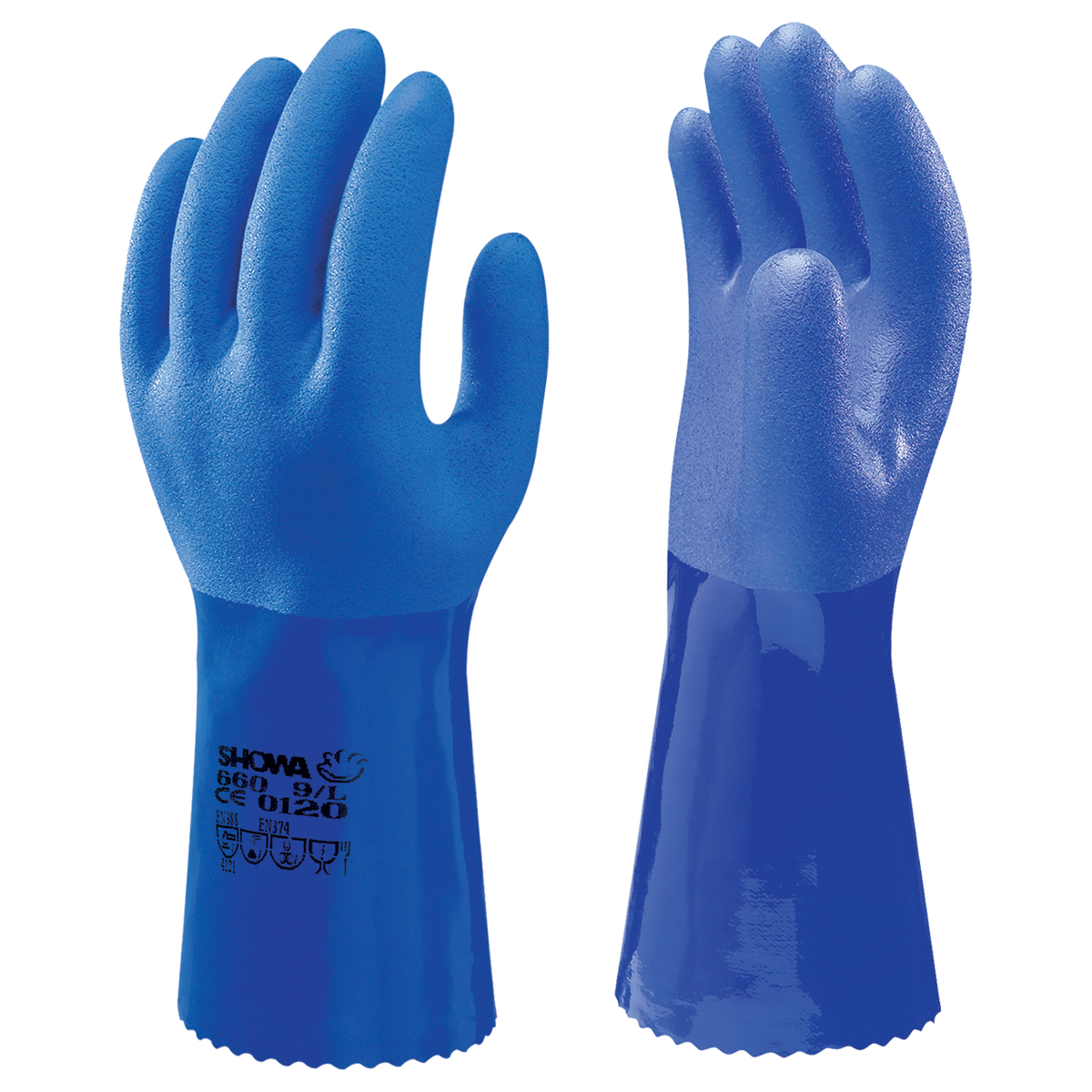 Mănuși - 30 cm SHOWA 660 PVC