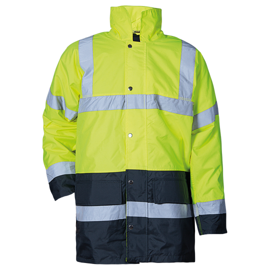 High visibility jacket POLLUX HV YELLOW