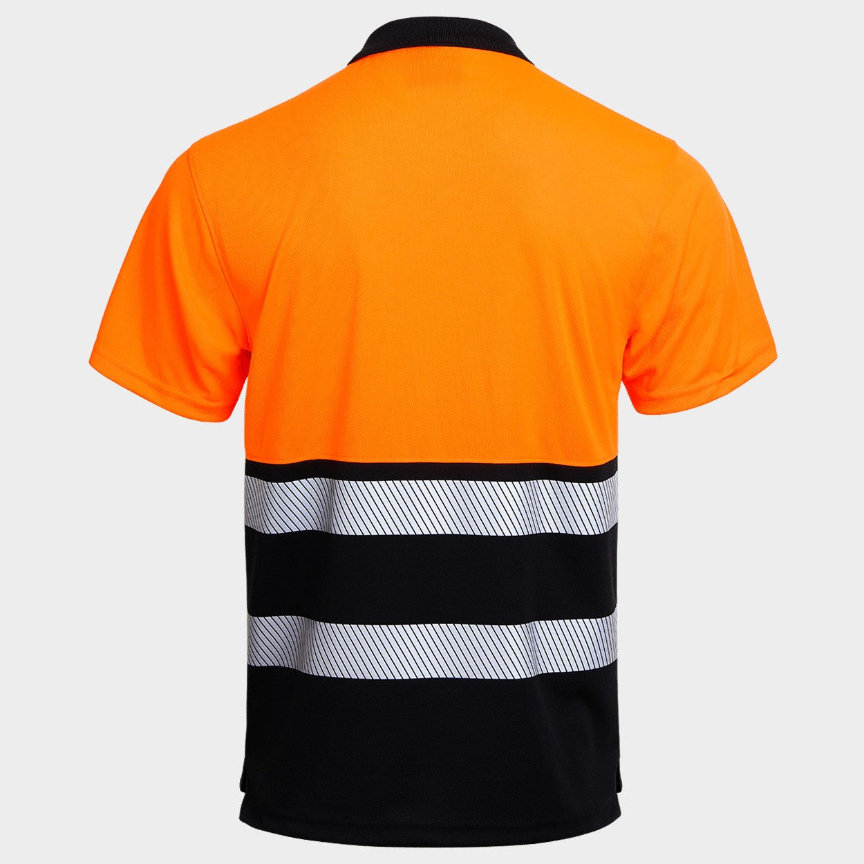 Polo tricou reflectorizant PRISMA HV PORTOCALIU/NEGRU - 3