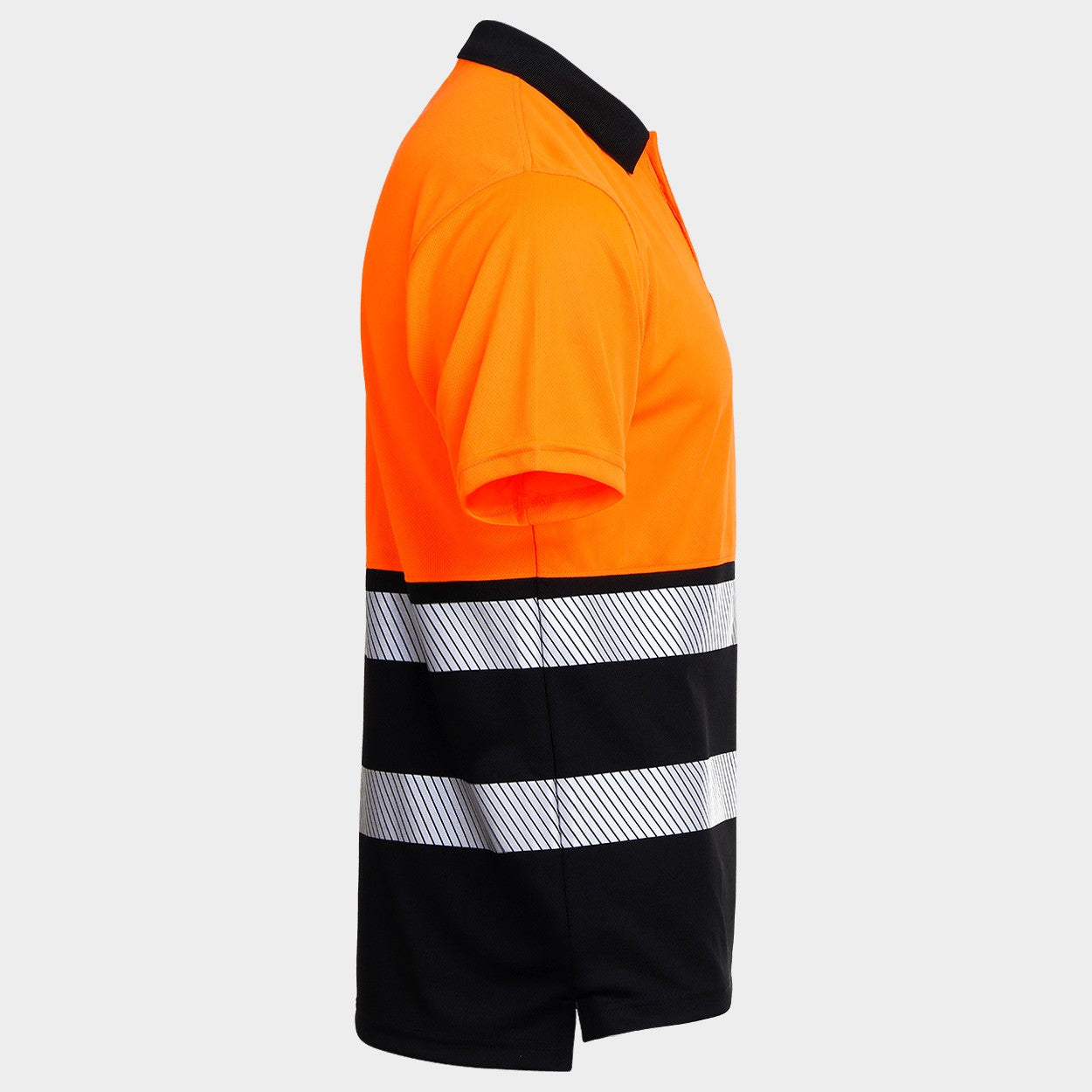 Polo tricou reflectorizant PRISMA HV PORTOCALIU/NEGRU - 5