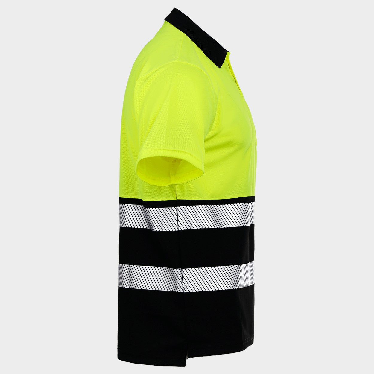 High visibility polo t-shirt PRISMA HV YELLOW/BLACK - 5