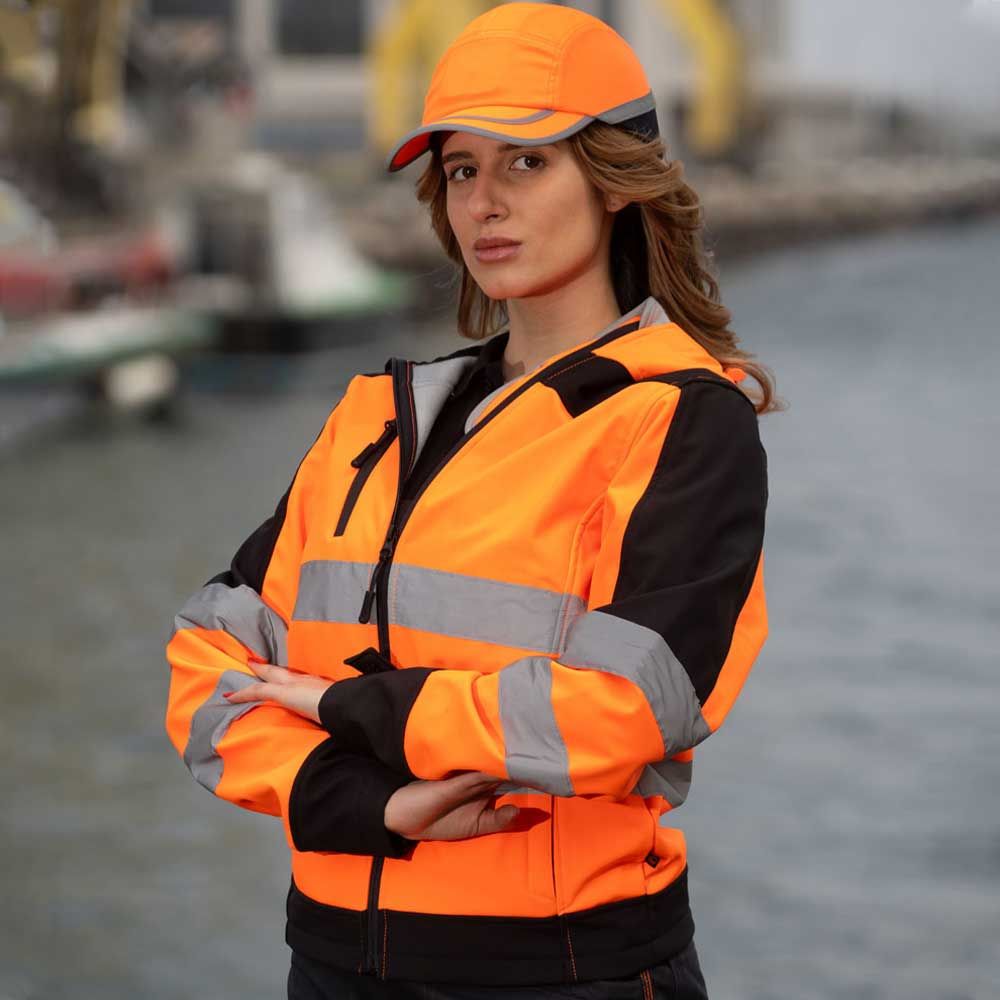 Jachetă softshell reflectorizantă NOBEL 2.0 PORTOCALIU - 2