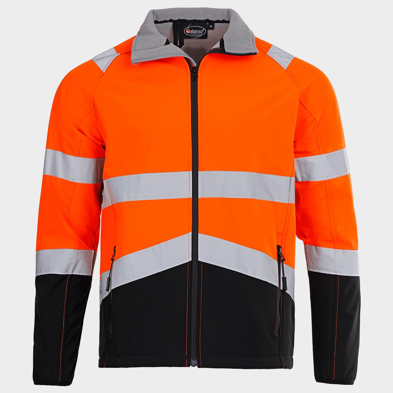 High visibility softshell jacket NOBEL ORANGE - 1
