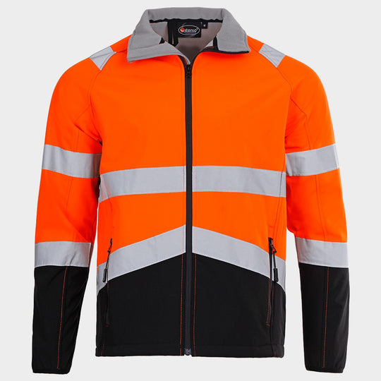 High visibility softshell jacket NOBEL ORANGE - 1