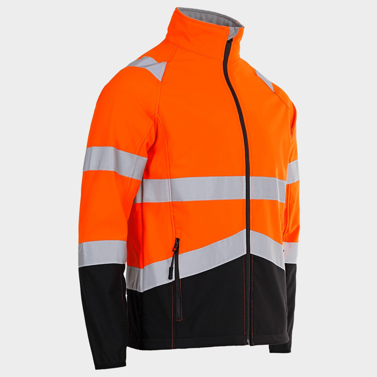 High visibility softshell jacket NOBEL ORANGE - 4