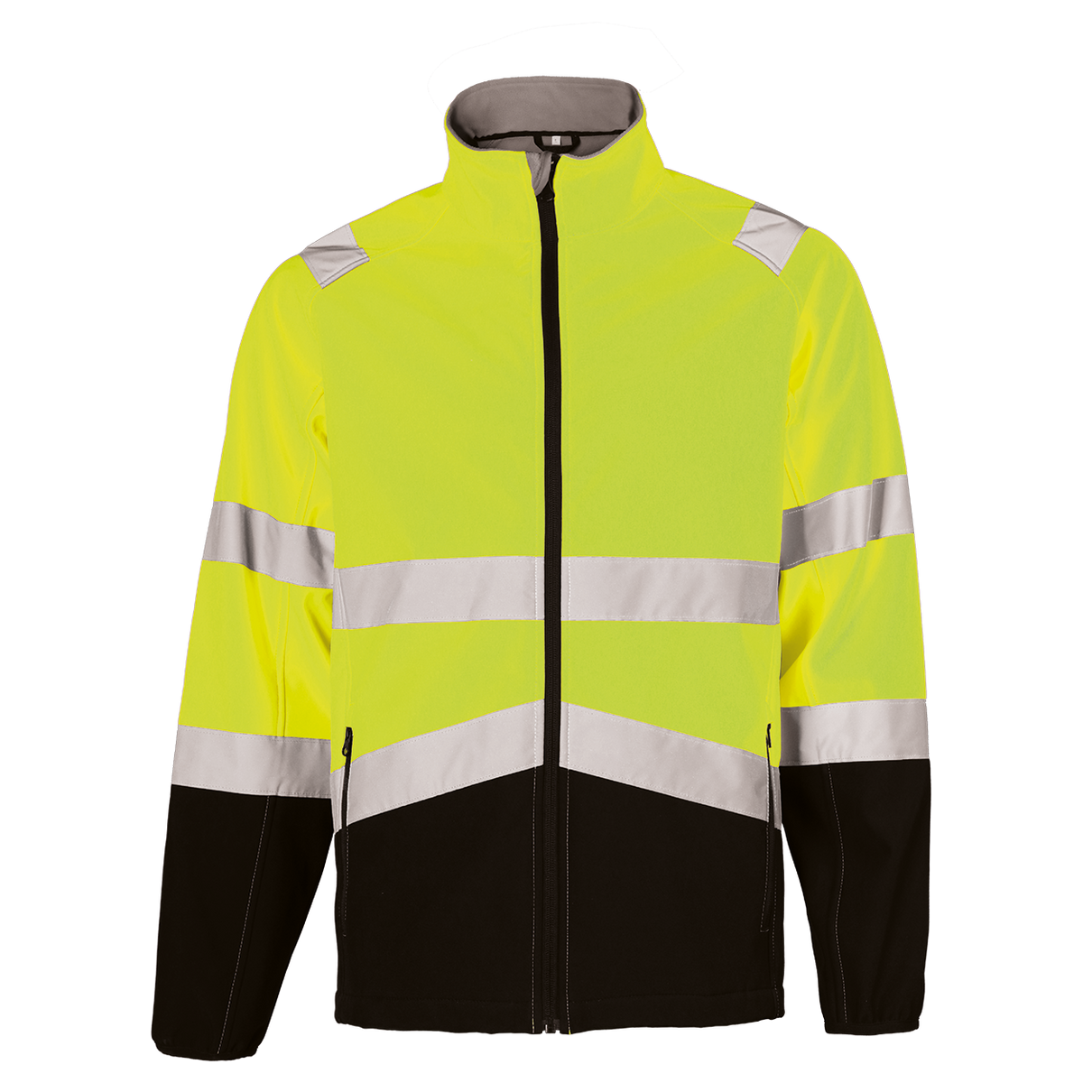 High visibility softshell jacket NOBEL YELLOW