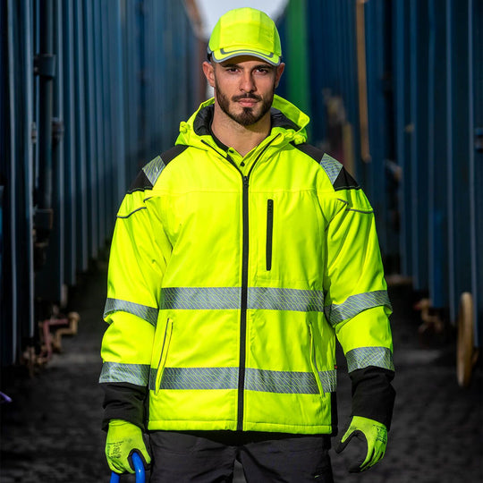 High visibility softshell jacket PRISMA HV ORANGE - 2