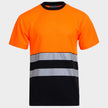 Сигнална тениска PRISMA HV ORANGE/BLACK - 1