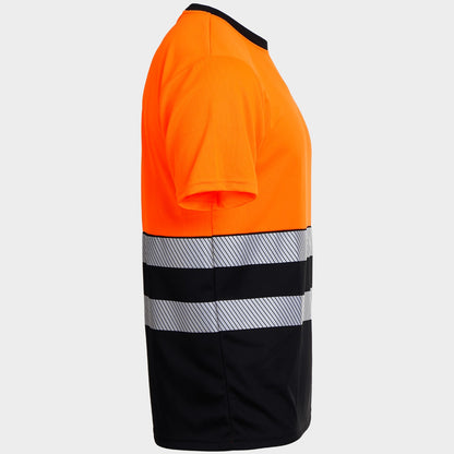 Сигнална тениска PRISMA HV ORANGE/BLACK - 4