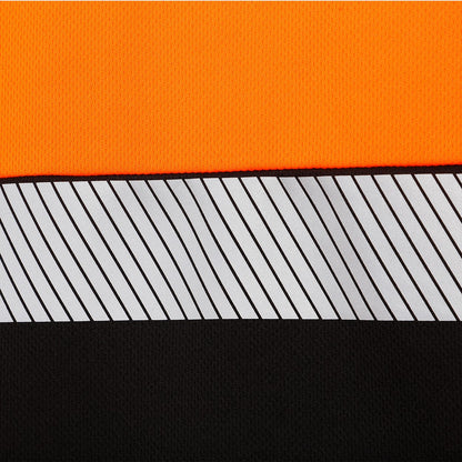 Сигнална тениска PRISMA HV ORANGE/BLACK - 5