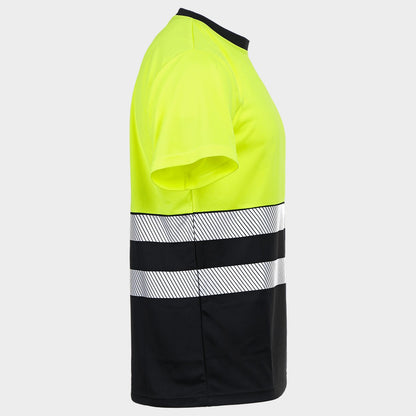 Tricou reflectorizant PRISMA HV GALBEN/NEGRU - 4