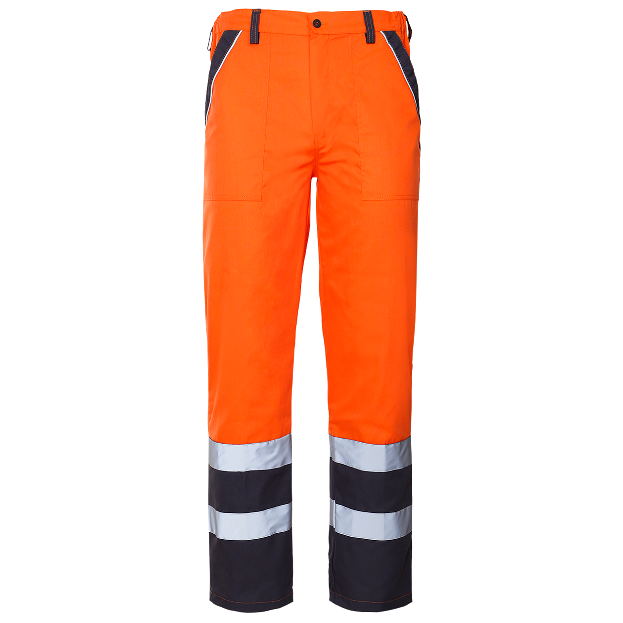Pantaloni de lucru COLLINS SUMMER HV PORTOCALIU - 1