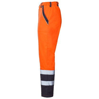 Pantaloni de lucru COLLINS SUMMER HV PORTOCALIU - 4