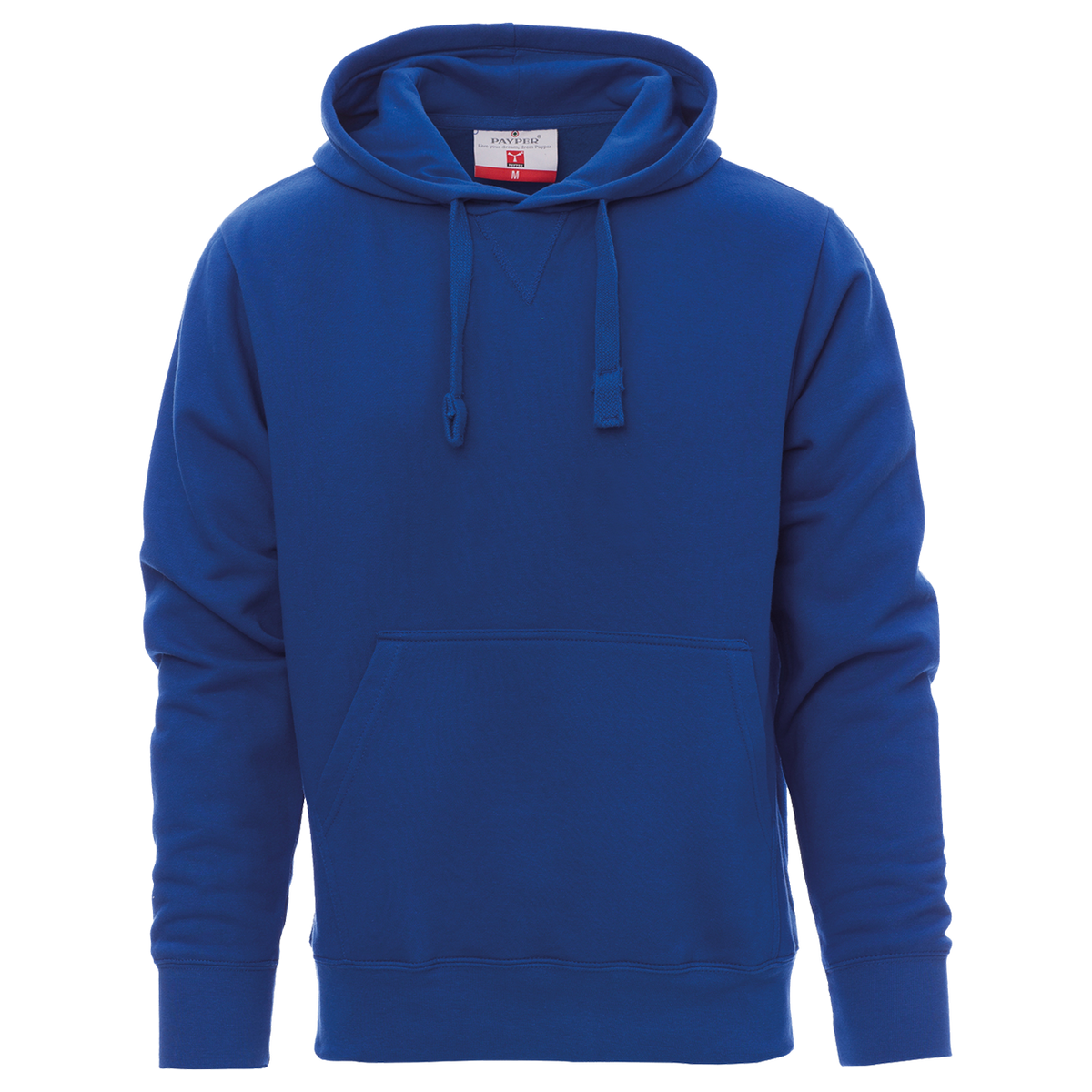 Hooded long sleeve t-shirt PAYPER TORONTO ROYAL BLUE