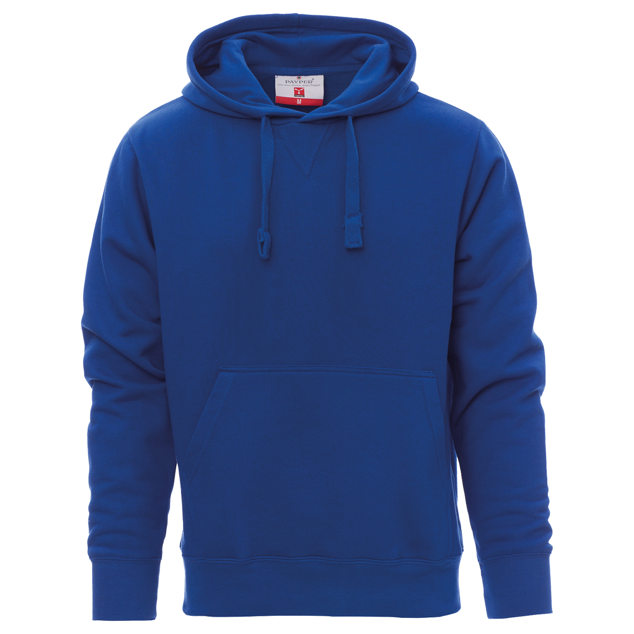 Hooded long sleeve t-shirt PAYPER TORONTO ROYAL BLUE