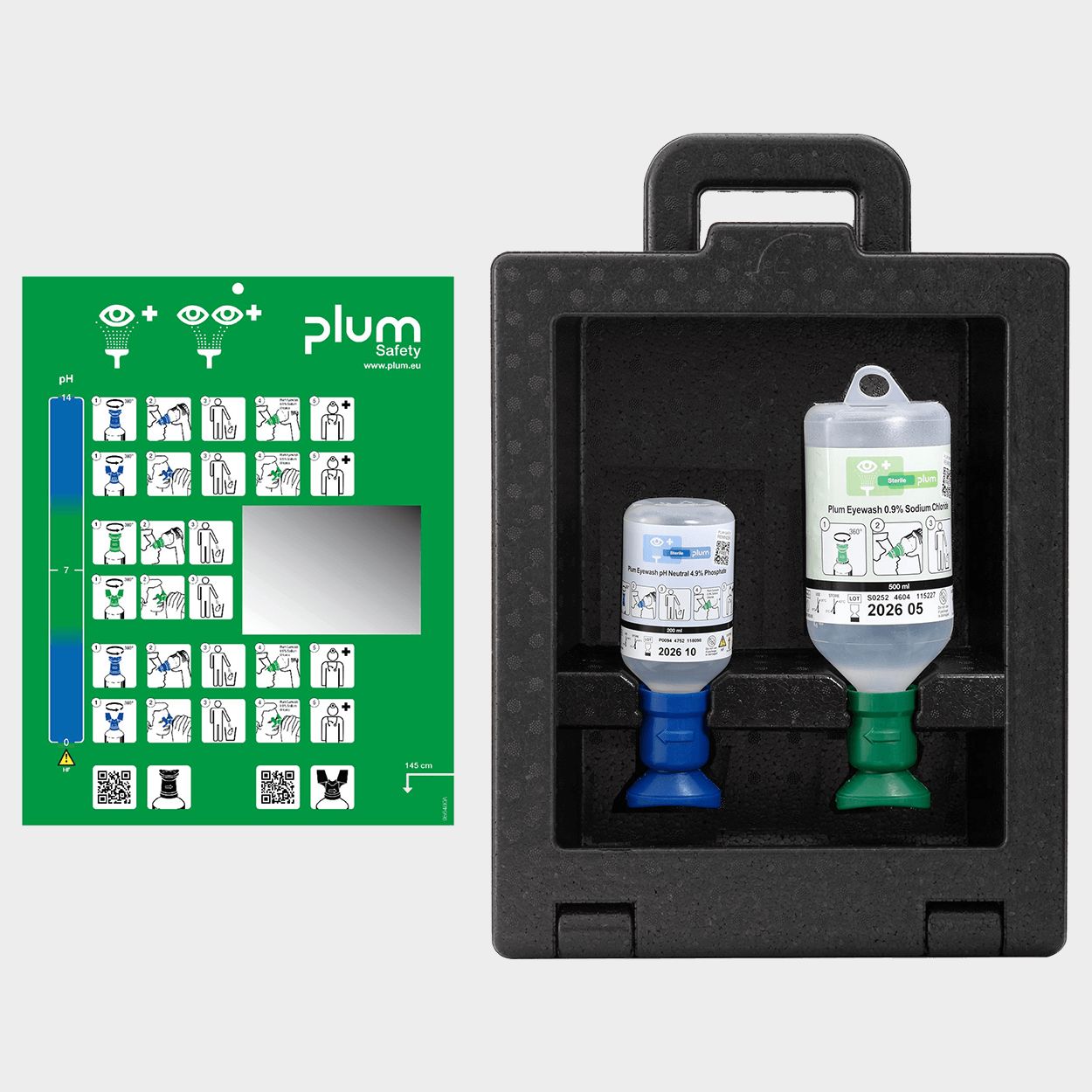 Stație de spălare a ochilor PLUM iBOX 2
