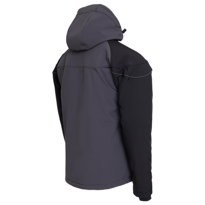 Jachetă softshell PRISMA SOFTSHELL IARNA GRI ÎNCHIS/NEGRU - 4