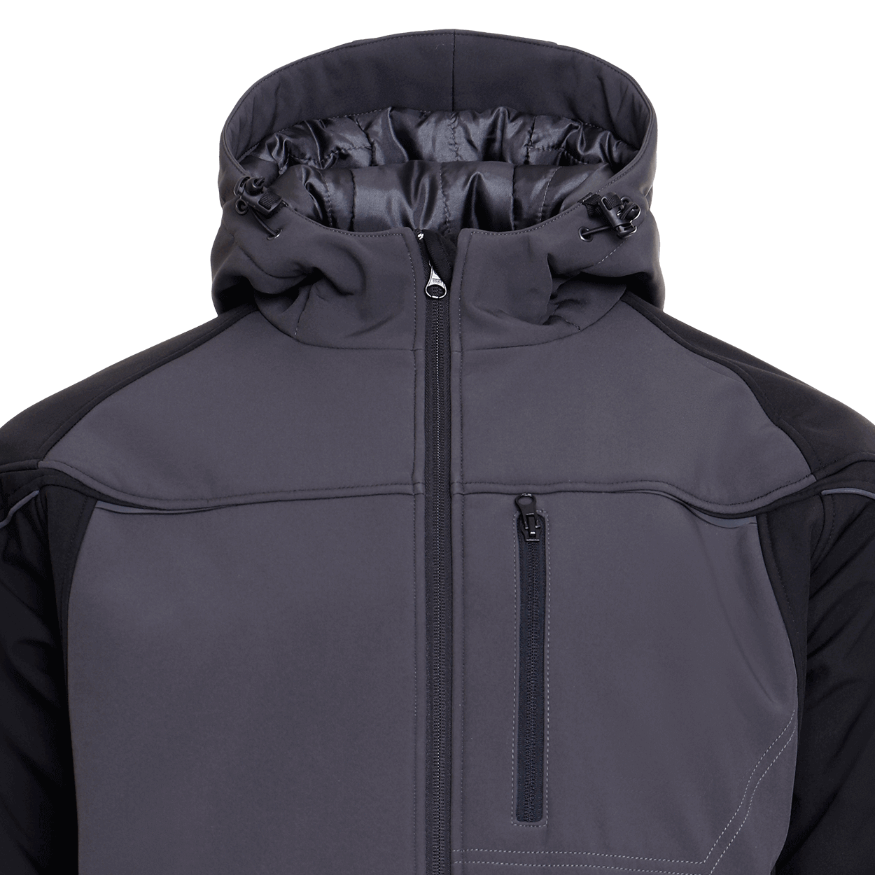 Jachetă softshell PRISMA SOFTSHELL IARNA GRI ÎNCHIS/NEGRU - 5
