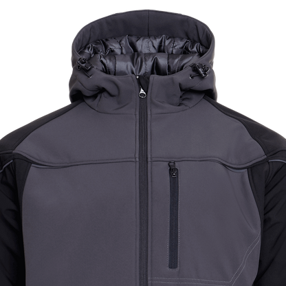 Jachetă softshell PRISMA SOFTSHELL IARNA GRI ÎNCHIS/NEGRU - 5