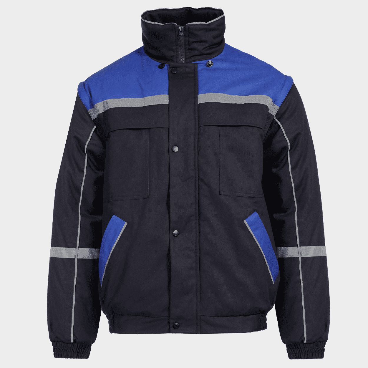 Geacă cu mâneci detașabile COLLINS COTTON BLUE JACKET - 1