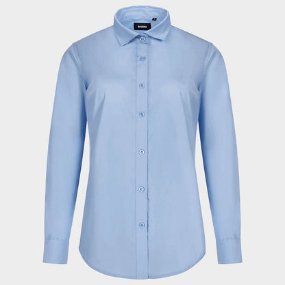 Cămașă cu mânecă lungă de damă VELILLA LIGHT BLUE - 1