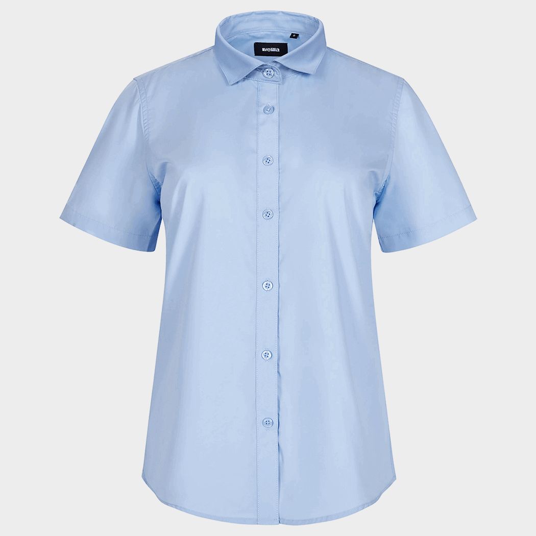 Cămașă cu mânecă scurtă de damă VELILLA LIGHT BLUE - 1