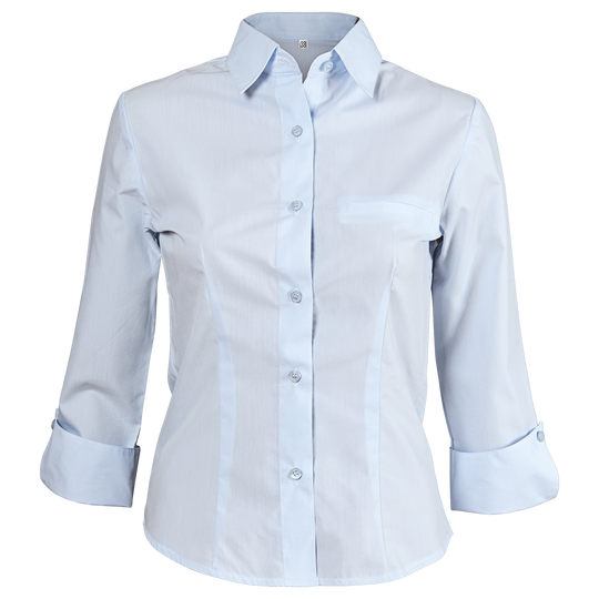 Cămașă pentru femei cu mâneci 3/4 CAMISA ALBASTRU
