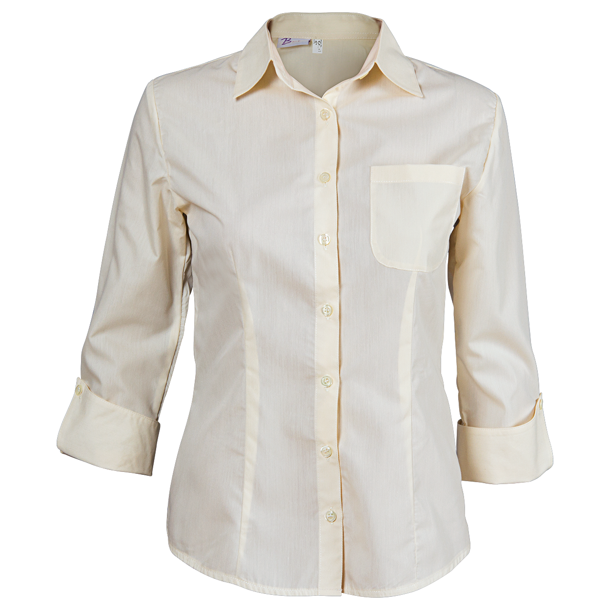 Cămașă pentru femei cu mâneci 3/4 CAMISA ȘAMPANIE