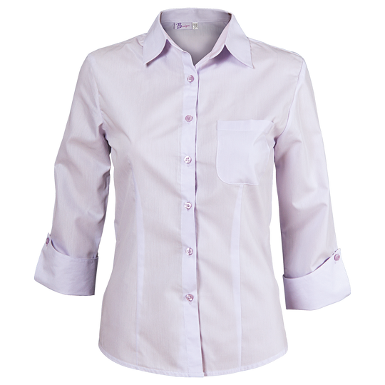 Lady's 3/4 sleeve shirt CAMISA LIGHT PURPLE