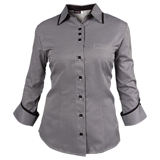 Lady's 3/4 sleeve shirt MODESTO BLACK