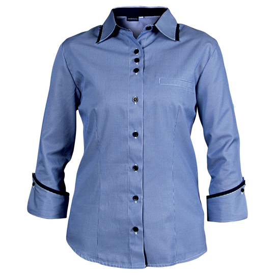 Lady's 3/4 sleeve shirt MODESTO NAVY